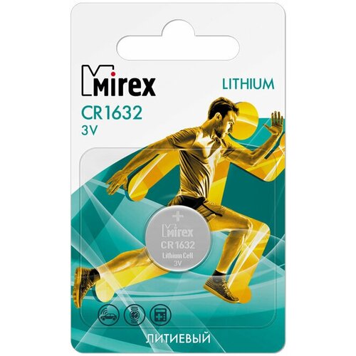 батарейки литиевые таблетка mirex cr1616 3v 4 шт Батарейки литиевые (таблетка) Mirex CR1632 3V 1 шт