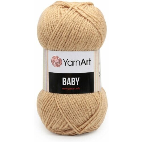 Пряжа Yarnart Baby бежевый (805), 100%акрил, 150м, 50г, 3шт