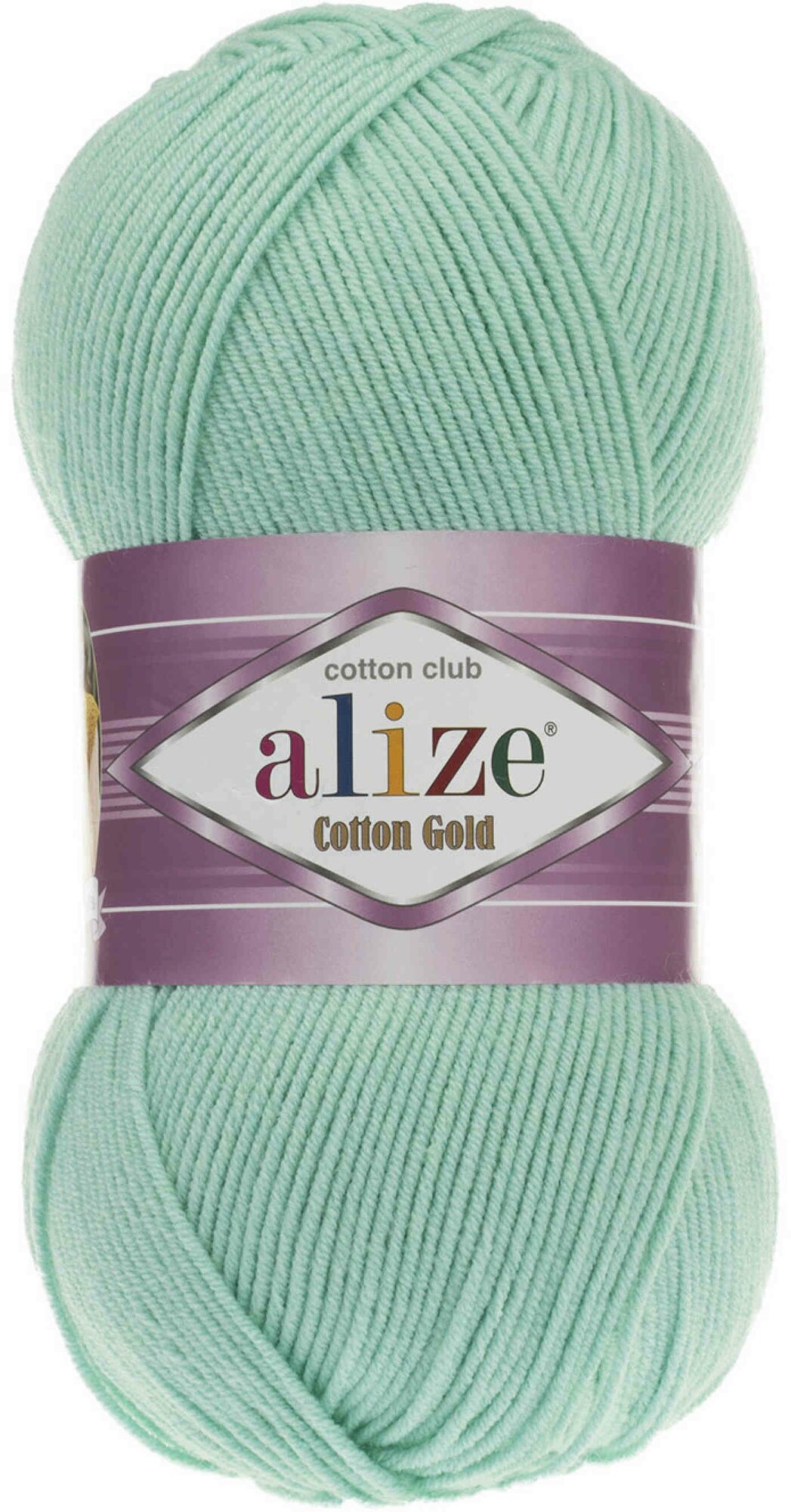 Пряжа Alize Cotton Gold водяная зелень (15), 55%хлопок/45%акрил, 330м, 100г, 1шт