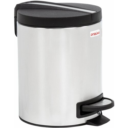 Ведро-контейнер для мусора Лайма с педалью Modern 5 л матовое нержавеющая сталь 606301 2701₽