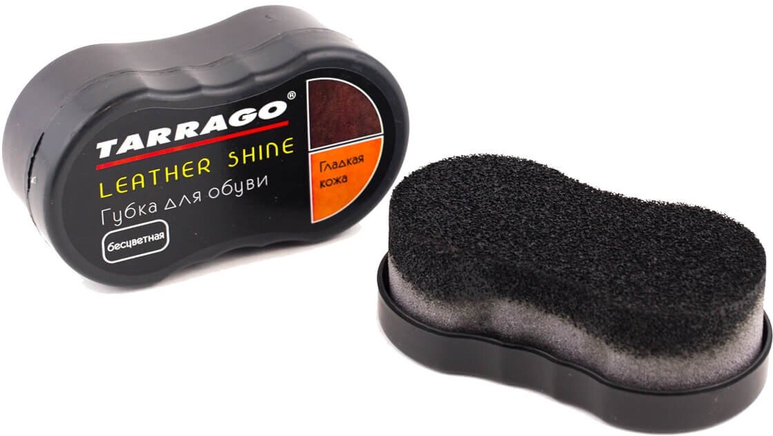 Tarrago Губка Leather Shine черная - фотография № 2