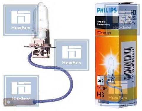 Philips Лампа галоген. H3 12 V 55 W Vision +30% "Philips"