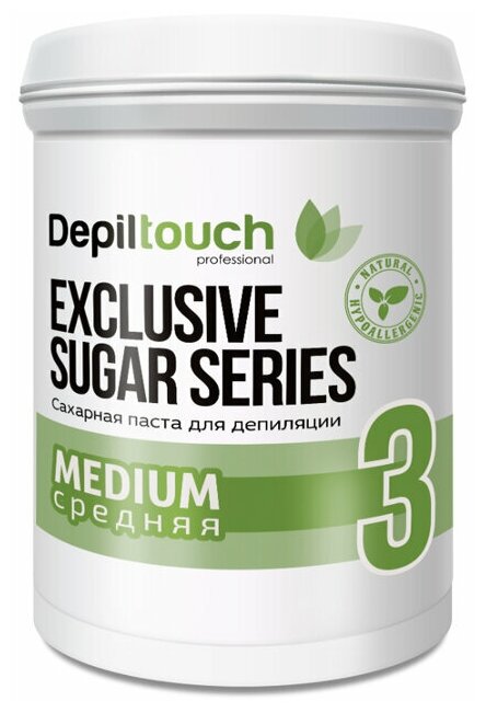 DEPILTOUCH PROFESSIONAL Depilatory Sugar Paste Medium - Сахарная паста для депиляции №3 средняя, 330 гр