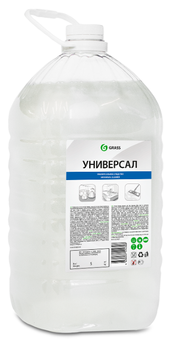 125457_средство моющее универсальное пенное! ''Универсал'' (канистра 5 кг)\ GRASS 125457 | цена за 1 шт - фотография № 1