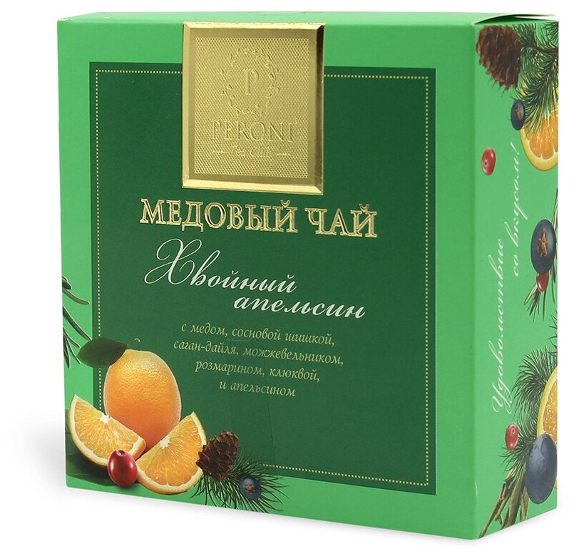 Чай медовый "Хвойный апельсин" Peroni 35 г - фотография № 1