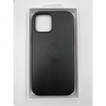 Чехол c MagSafe для iPhone 13 Mini кожаный черный - изображение