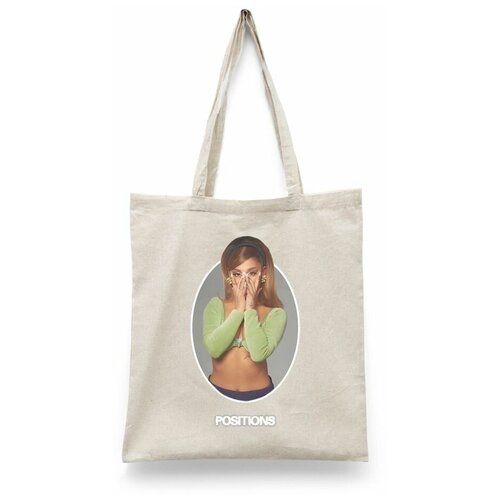 фото Сумка-шоппер унисекс каждому своё "ариана гранде/ariana grande" черная