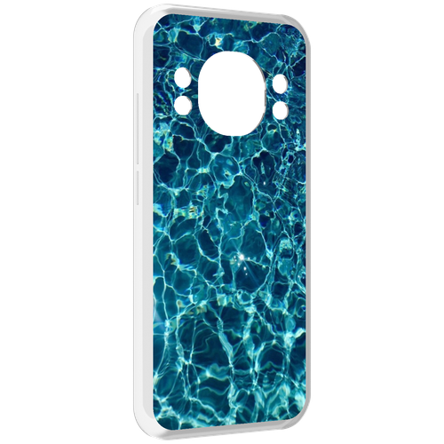 Чехол MyPads красивая голубая вода для Doogee S98 / S98 Pro задняя-панель-накладка-бампер