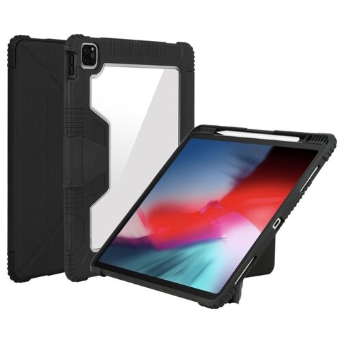Противоударный защитный чехол BUMPER FOLIO Flip Case для Apple iPad Pro 12.9" (2020) черный