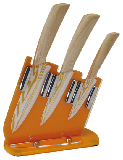 Набор TimA Orange 3 ножа с подставкой
