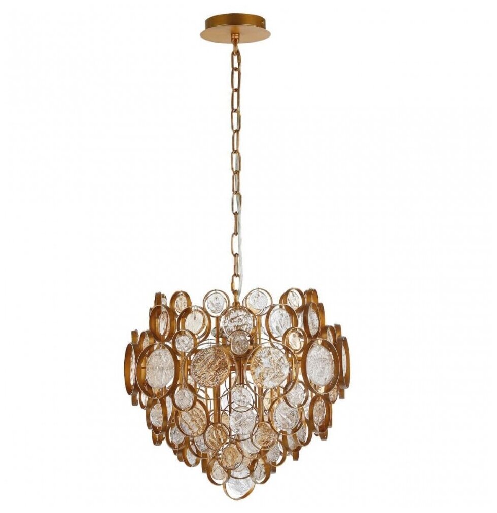 Подвесной светильник Crystal Lux Deseo SP6 D460 Gold (1560/206)