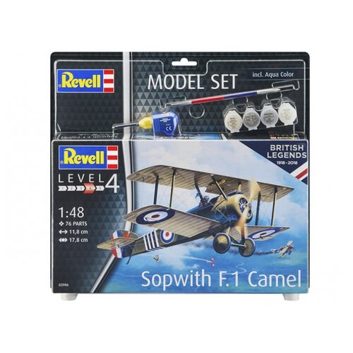 Сборная модель Revell Sopwith F.1 Camel (63906) 1:48 сборная модель revell sopwith f 1 camel 63906 1 48