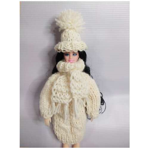 Набор шапка и шарф для куклы Барби