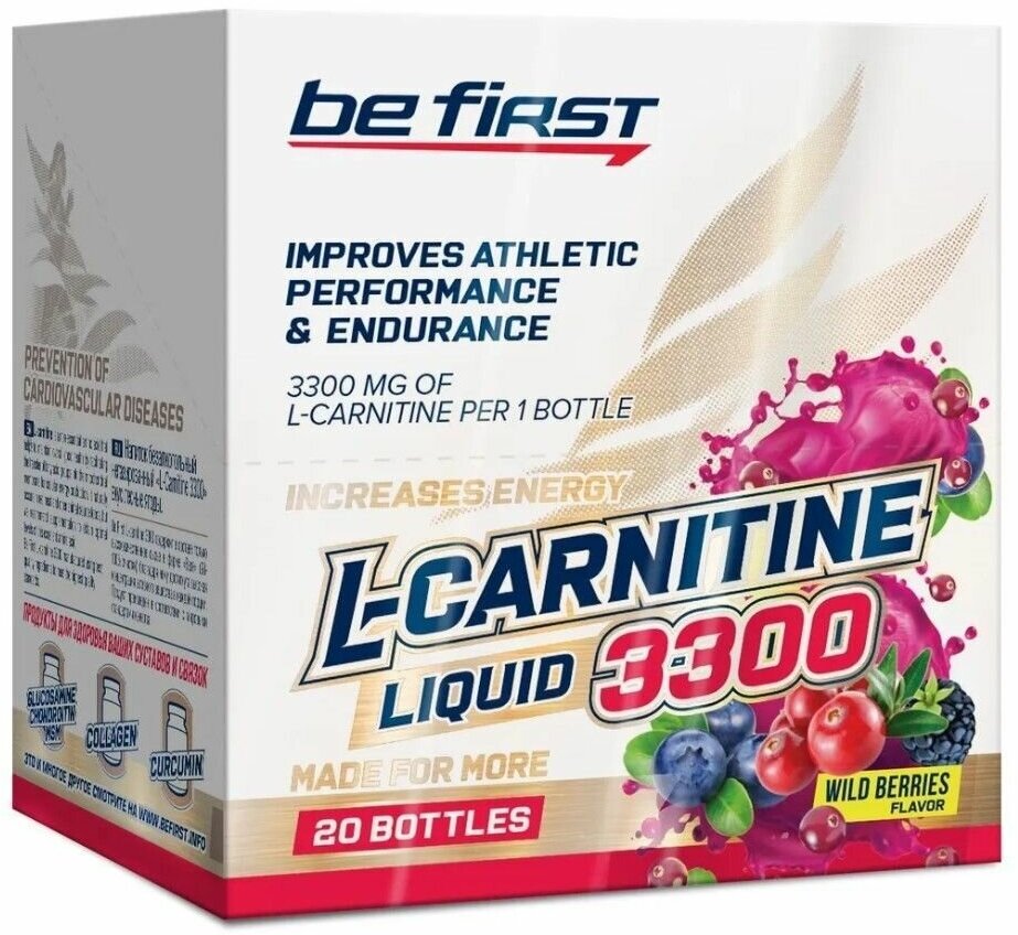 Л Карнитин Be First L carnitine 3300 1amp Лесная ягода