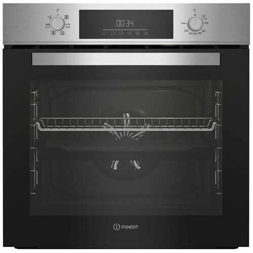 Встраиваемые духовые шкафы INDESIT Духовой шкаф Электрический Indesit IFE 3644 IX нержавеющая сталь духовой шкаф indesit ife 3644 j wh белый