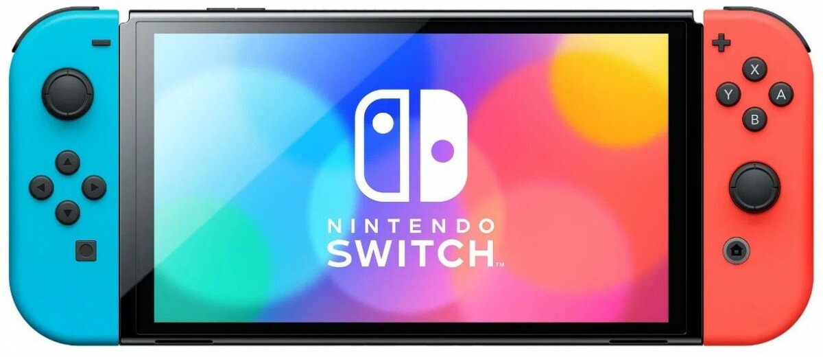 Игровая приставка Nintendo Switch OLED 64 Гб, неон