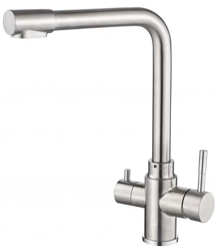 Смеситель для кухни HANSEN 15085-G сатин, со встроенным каналом для питьевой воды