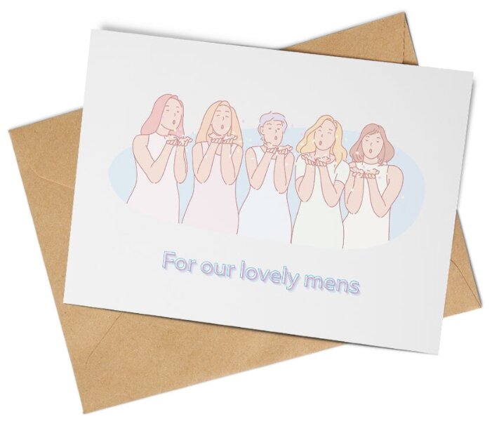 Открытка Print it! "For our lovely mens" — фото 1