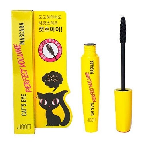 JIGOTT Тушь для ресниц объемная Cat’s Eye volume mascara 12g