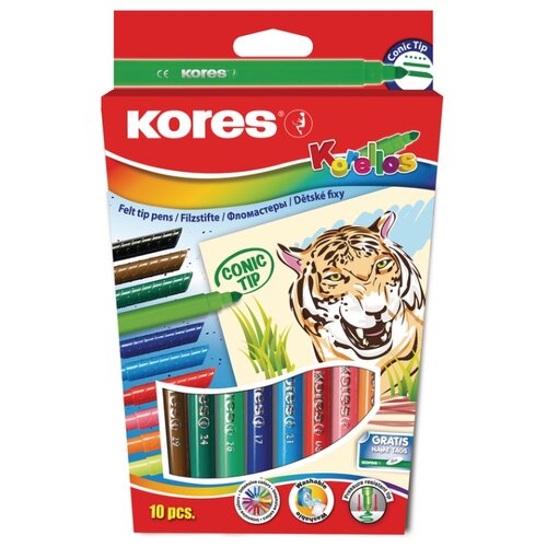 фото Kores набор фломастеров korellos, 10 шт. (313360)