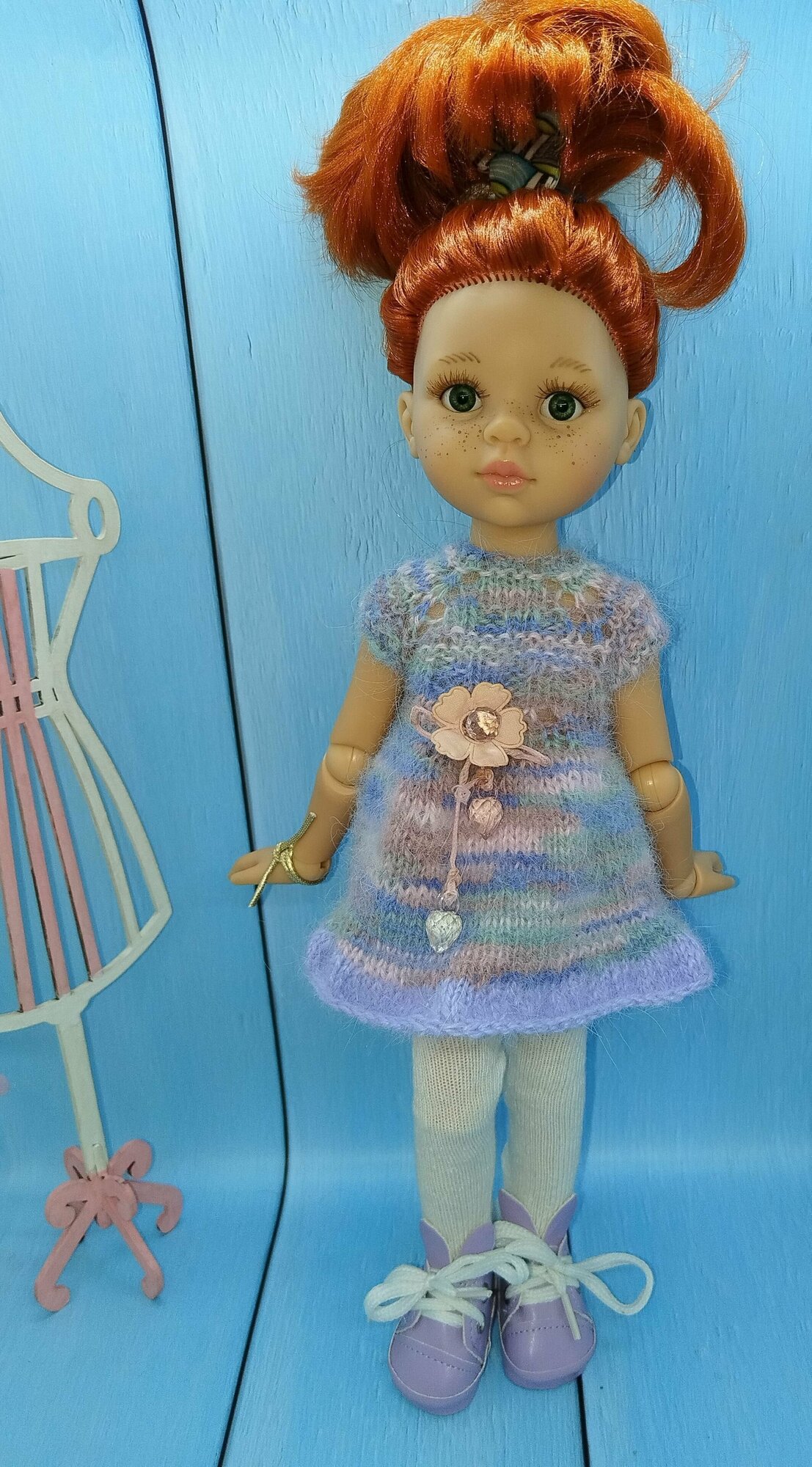 Платье для кукол Паола Рейна 32-34см