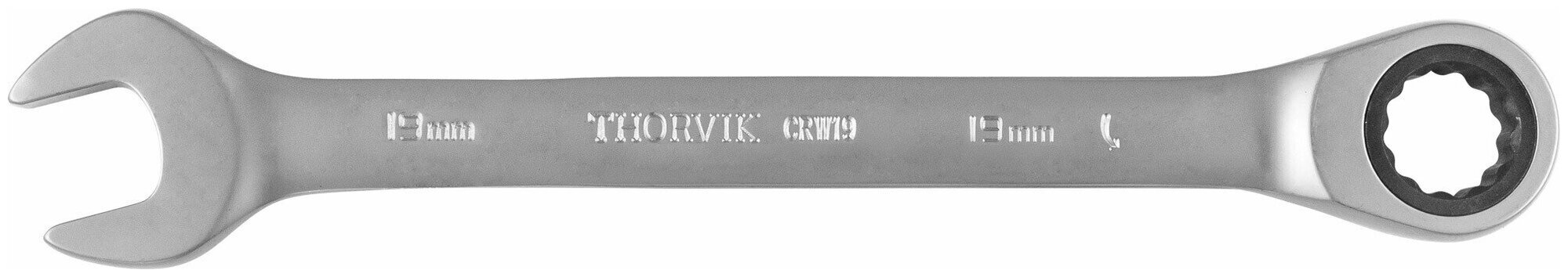 Ключ гаечный комбинированный трещоточный 19 мм Thorvik CRW19 53513