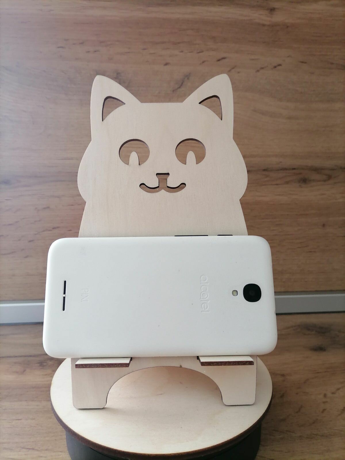 Большие подставки под сотовый телефон и планшет серия: "Животные" Котик