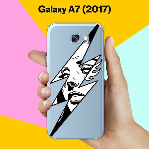 Силиконовый чехол на Samsung Galaxy A7 (2017) Молния / для Самсунг Галакси А7 2017 силиконовый чехол узоры ацтеков 4 на samsung galaxy a7 2017 самсунг галакси а7 2017