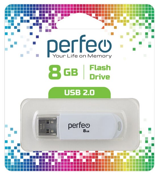 USB  Perfeo USB 8GB C03 White