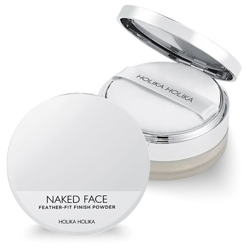 Holika Holika Рассыпчатая пудра Naked Face Feather-Fit Finish Powder бежевый 7 г