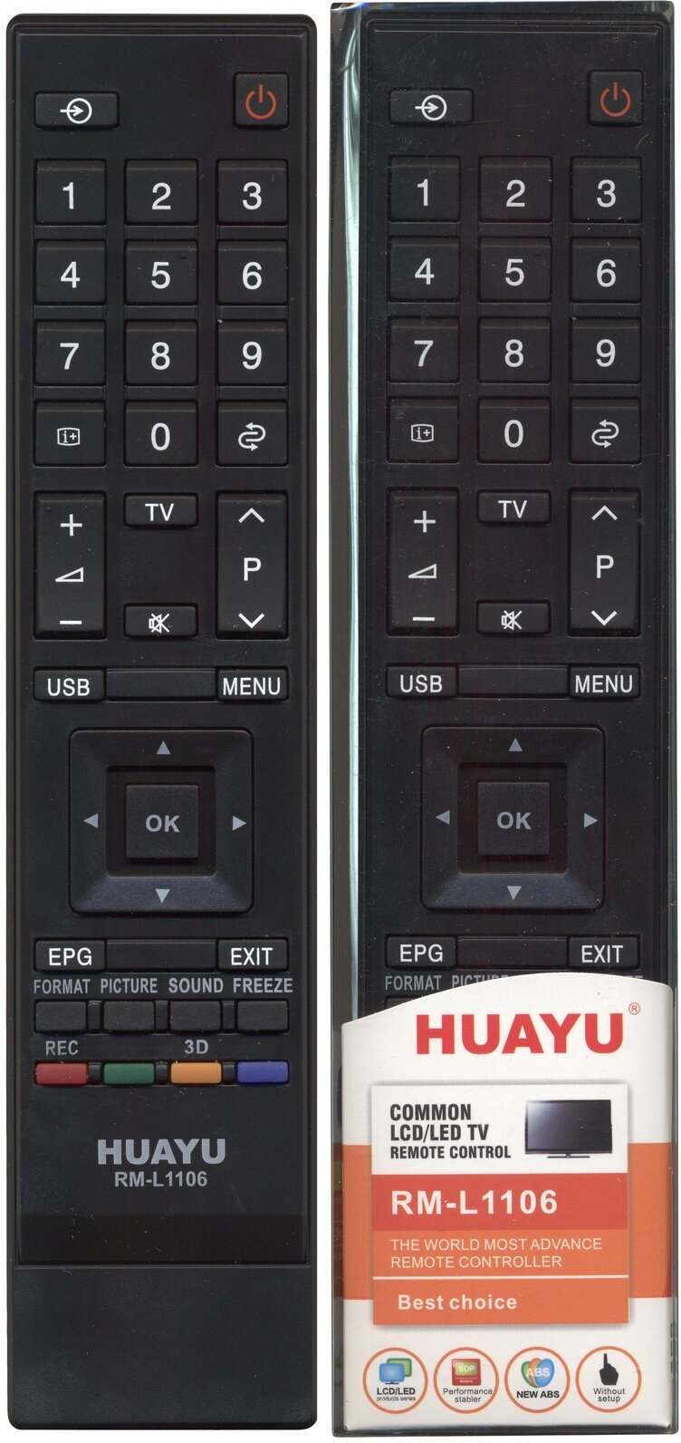 Пульт ДУ Huayu RM-L1106 для Toshiba