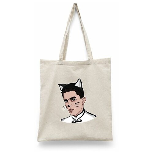 фото Сумка-шоппер унисекс каждому своё "гостбастер/ghostbuster/масленников" белая