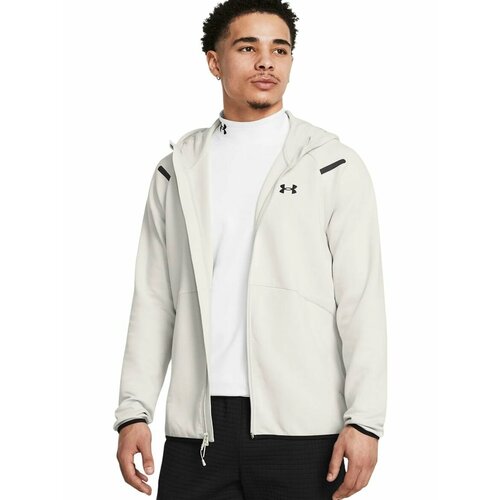 фото Толстовка спортивная under armour ua unstoppable flc fz hd eu, размер md, , белый