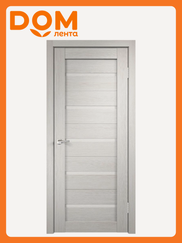 Изображение товара Межкомнатная дверь , распашная, экошпон дуб белый, 80x200 см