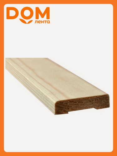 Изображение товара Дверной наличник гладкий 2200х80х12 мм, для строительных работ