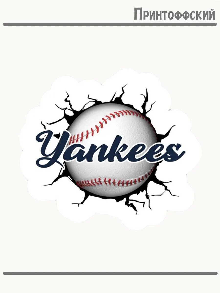 Термонаклейка для одежды и аксессуаров DTF-печать Yankees