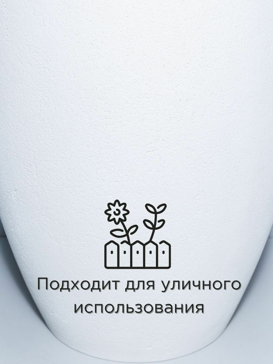 Кашпо для цветов напольное для декора Evaform Amphora 16 л, горшок для цветов — фото 1