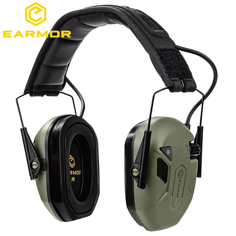 EARMOR M300A тактические шумоподавляющие наушники - джунглевый зеленый, без Bluetooth, оптимизированные для стрельбы