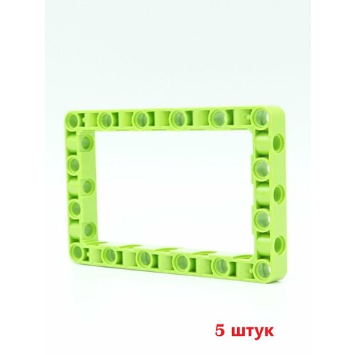 фото Рама для конструктора 39794 рама 7x11 technic, зеленая, 5 штук