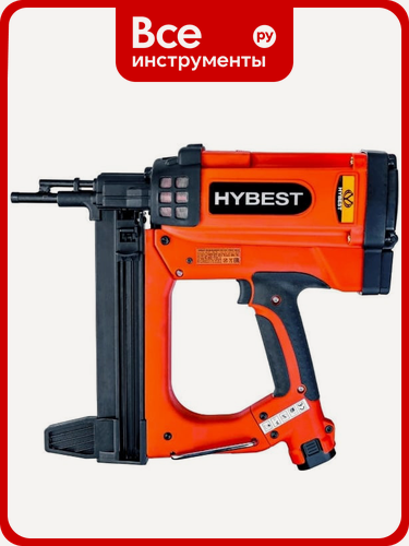 Изображение товара Газовый монтажный пистолет Hybest GSR40A HBGSR40A, 50 мм, щеточный двигатель, аккумуляторный Li‑ion, для гвоздей