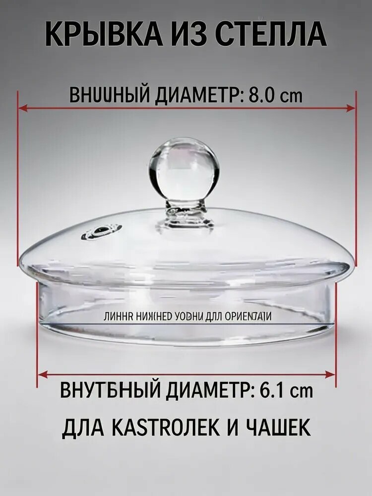 Крышка, 1 шт, диаметр: 6.1 см