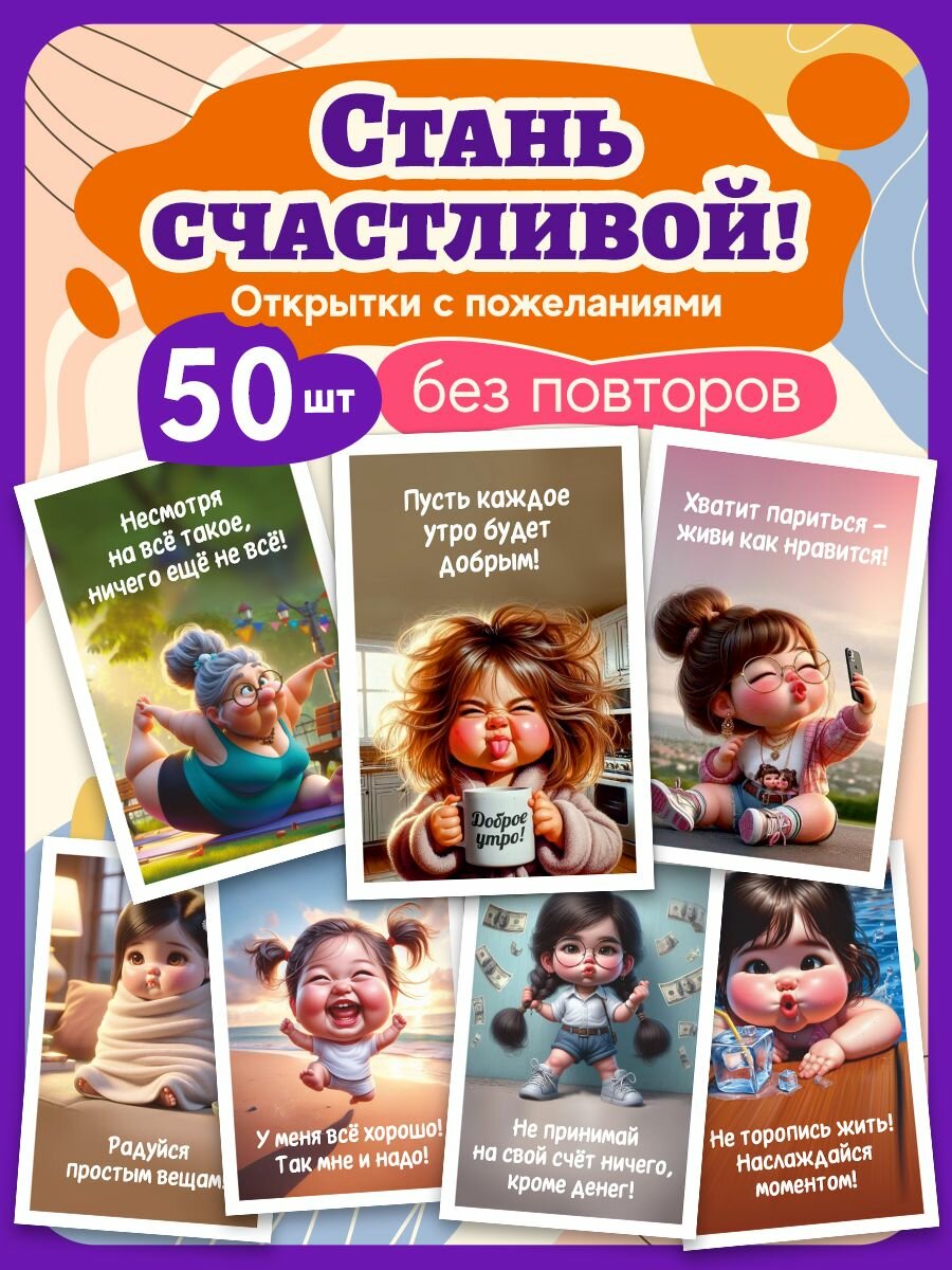 Набор мини открытки мотивационные 50 штук вдохновляющие мини карточки мотивирующие мини карточки
