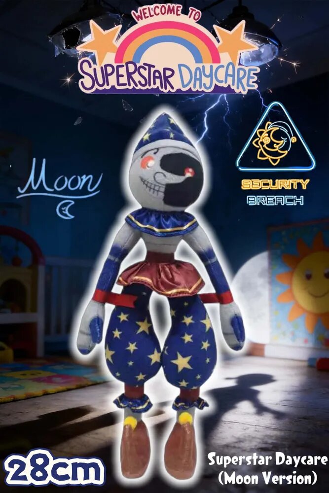 Детские мягкая игрушка Аниматроники ФНАФ9 Солнце и Луна 28 см из фнаф FNAF Sundrop & Moondrop Сандроп и Мундроп