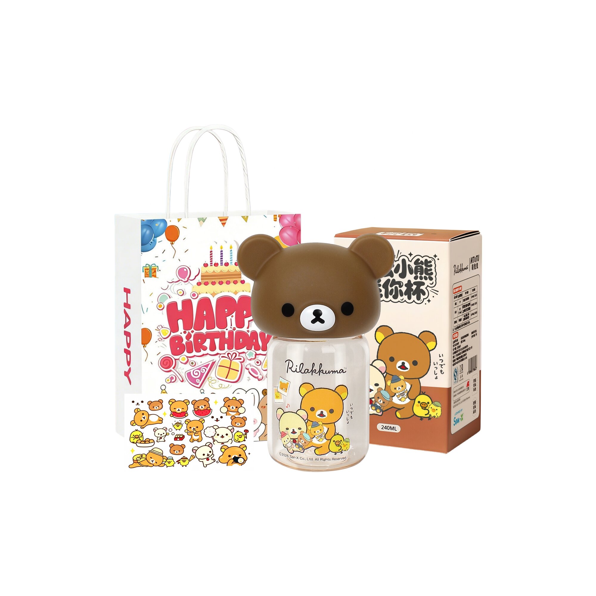 Бокалы и стаканы Rilakkuma x SAN-X