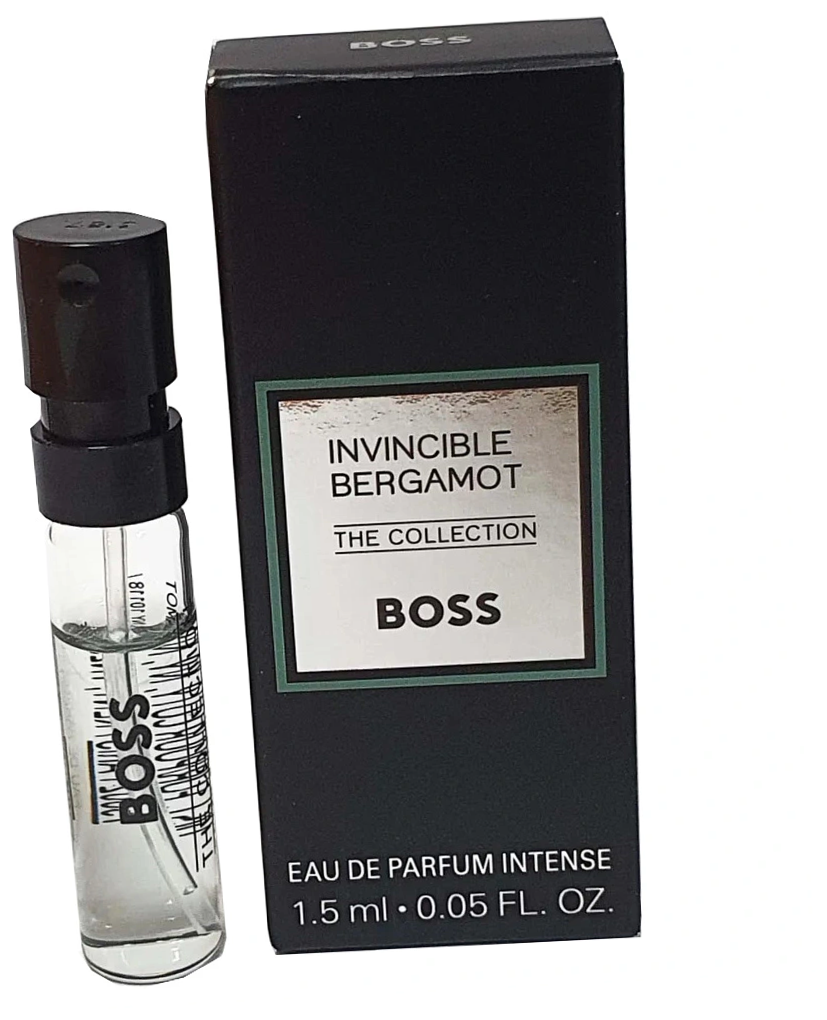 Пробник Hugo Boss Invincible Bergamot 1.5 / Парфюмерная вода Хуго Босс Инвинсибл Бергамот мини-версия / Яркий аромат