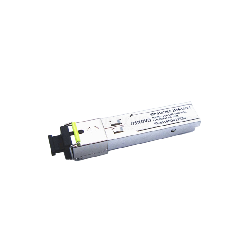 Трансивер OSNOVO SFP-S1SC18-F-1550-1310-I SFP WDM, одно волокно SM, SC, 155 Мбит/с, до 20 км SFP-S1SC18-F-1550-1310-I