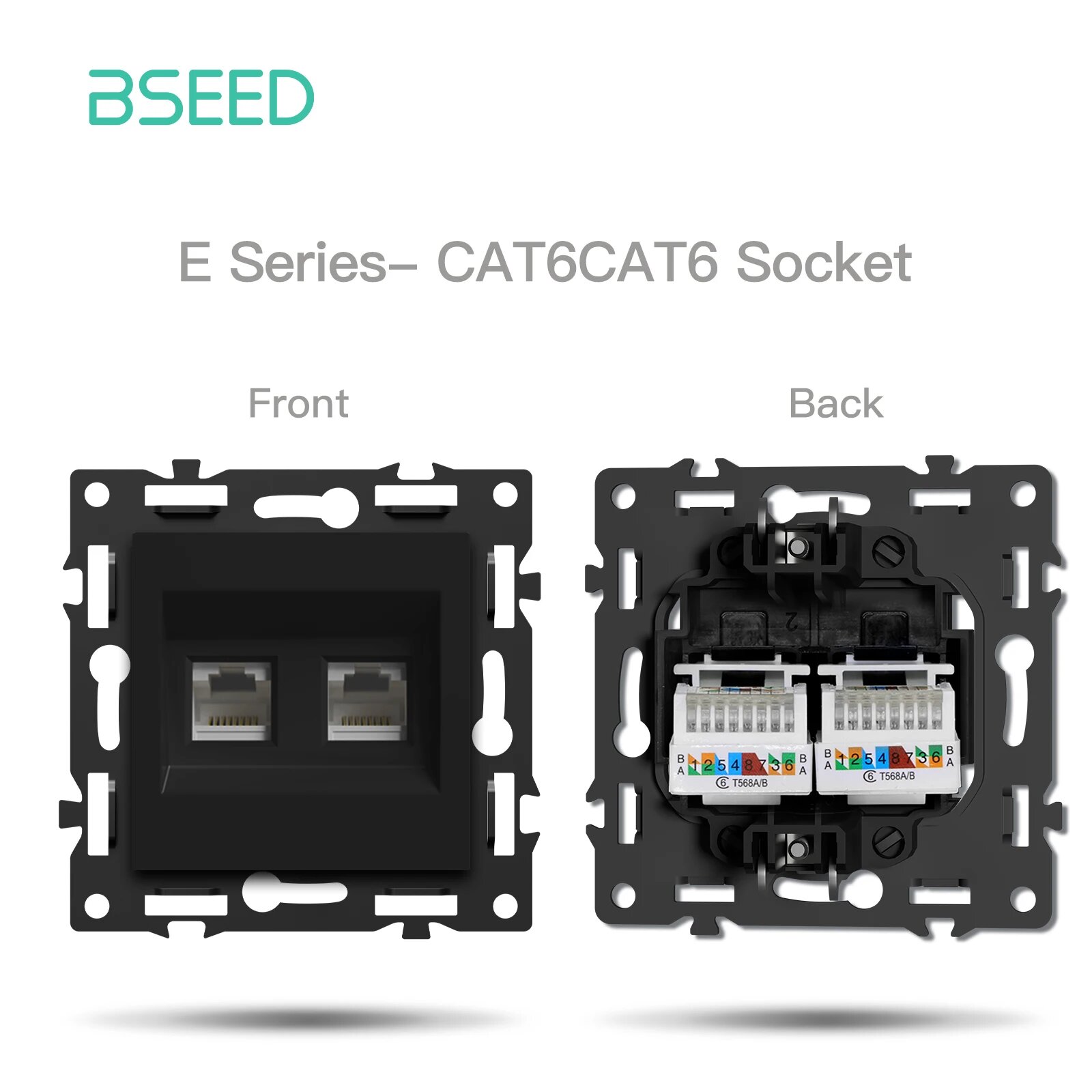 BSEED E Series Dual CAT6 Socket