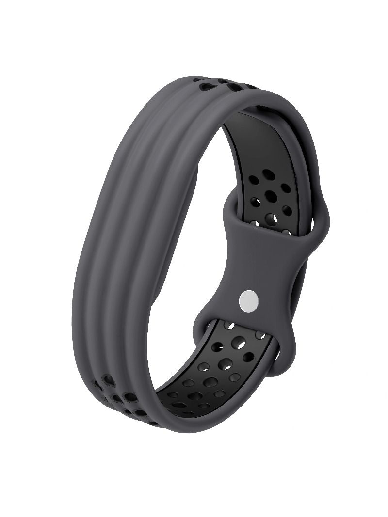 Силиконовый браслет с круглыми отверстиями для Google Fitbit Air, двухцветный спортивный ремешок