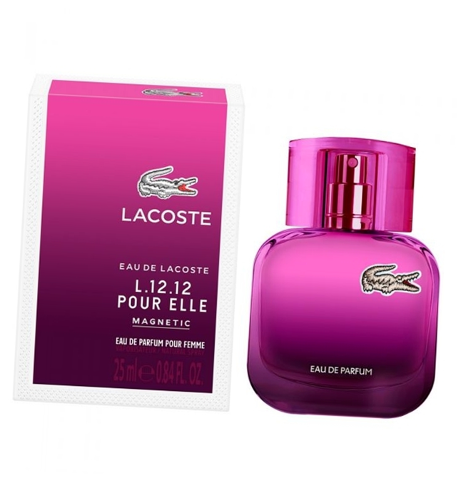 Lacoste L 12.12 Pour Elle Magnetic женский аромат 25 мл - Лакост фиолетовые духи