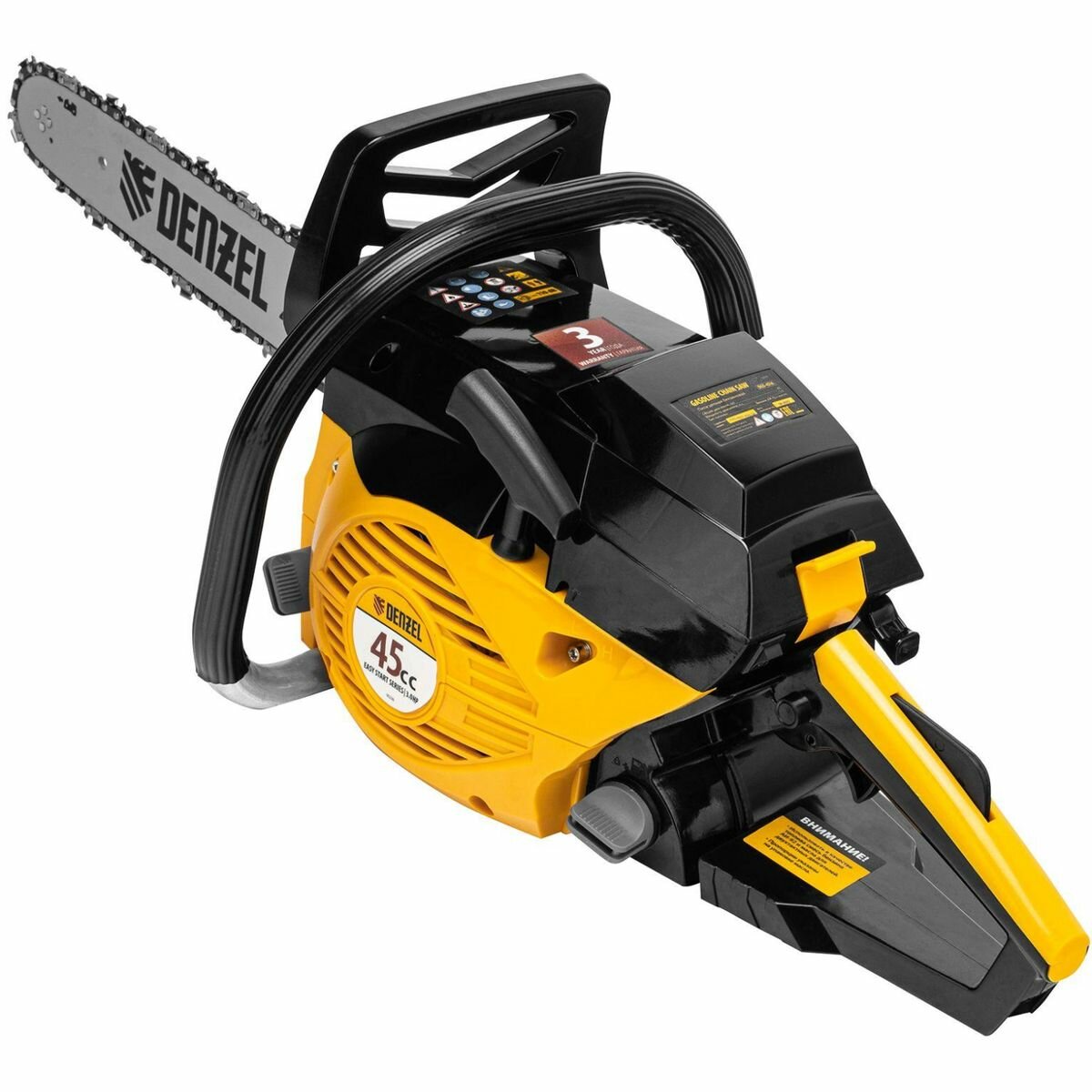 Пила цепная бензиновая DENZEL DGS-4516 (шина 40 см, 57 зв.) (95230) (2188793), 2 шт.
